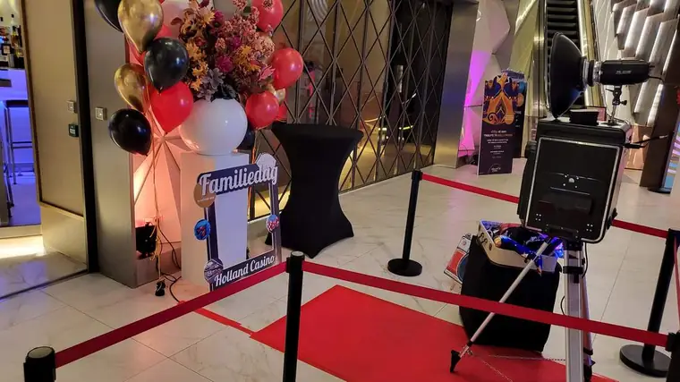 Photobooth bij een familiedag in Holland Casino