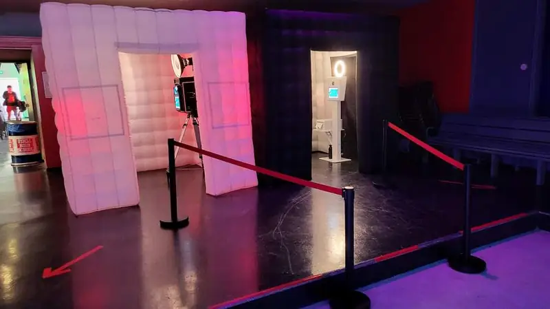 Photobooth met dubbele print op schoolfeest