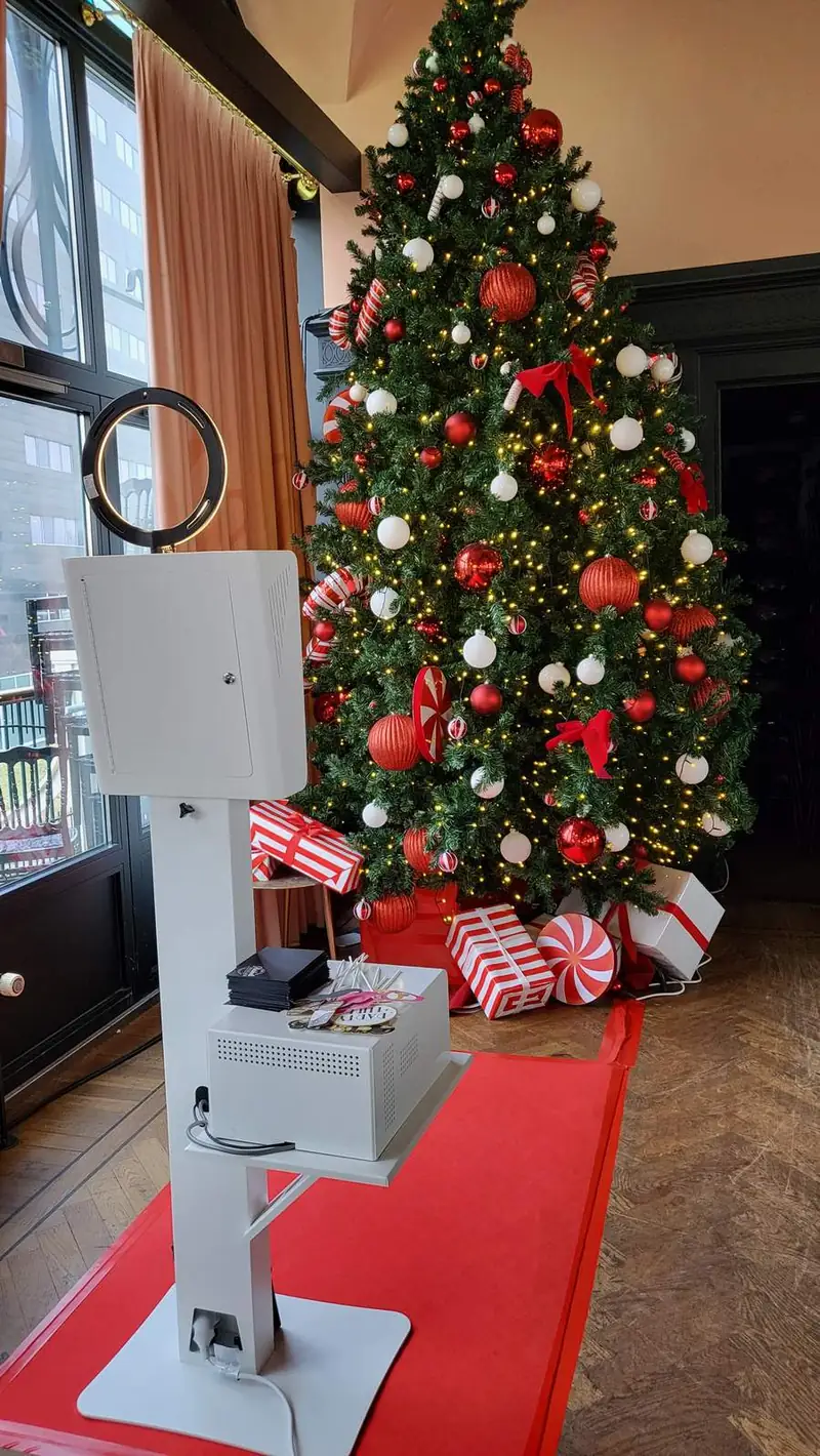 Photobooth Westland tijdens kerstfeest