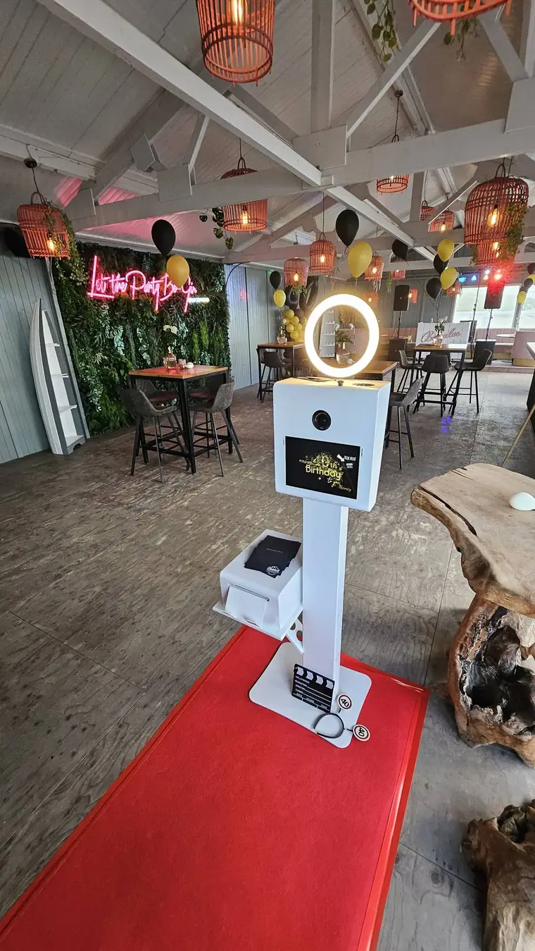 Photobooth zonder begeleiding, close-up